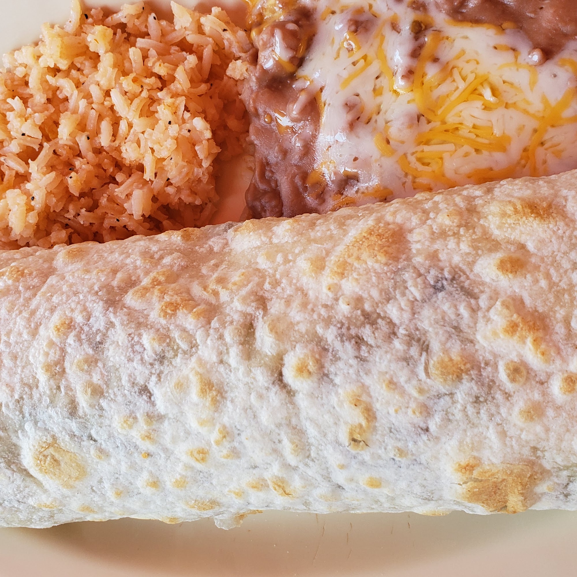Burrito plate — photo from El Rodeo’s public listing